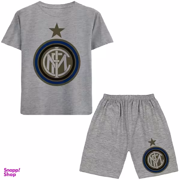 ست تیشرت و شلوارک پسرانه مدل اینتر کد N85