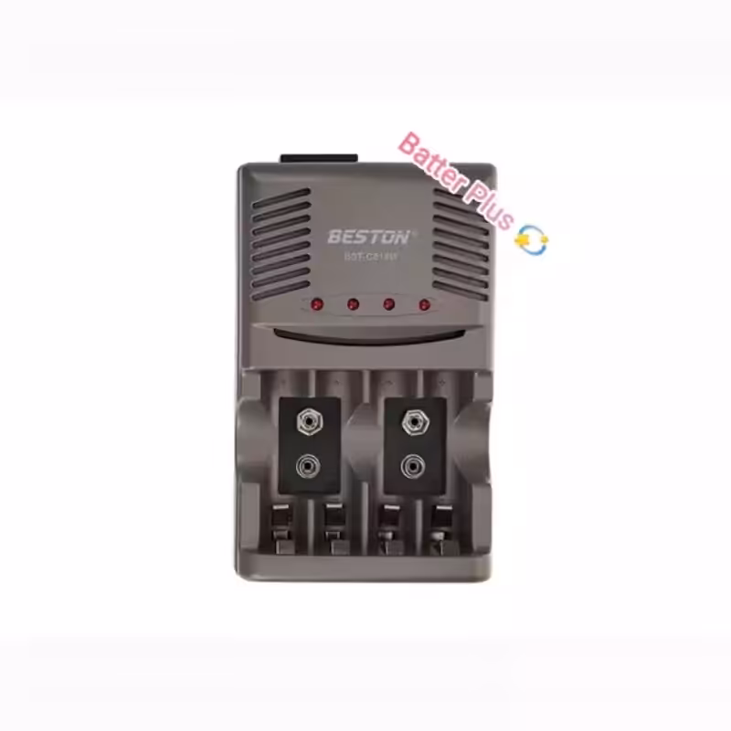 شارژر  باتری های قلم و نیم قلم و کتابی 9v بستون اتوماتیک مدل BST-C819W کابل دار | amazonchi