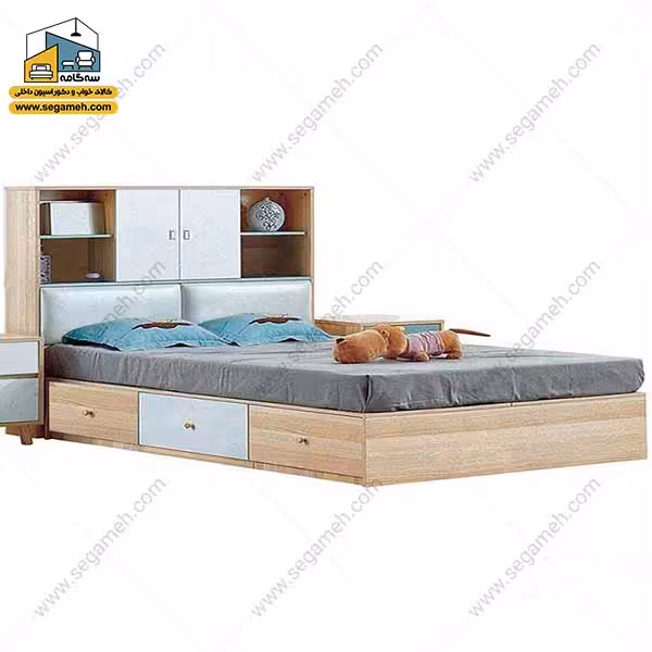 تخت خواب دونفره کد BDP31 - فروشگاه سه گامه