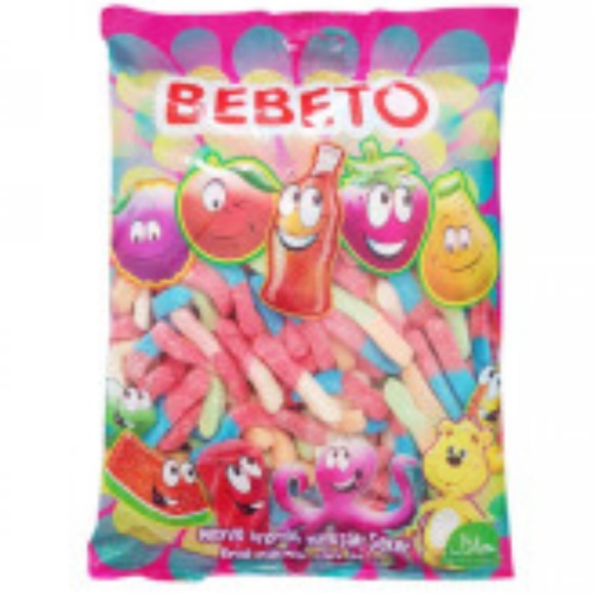 پاستیل های ترش یک کیلویی BEBETO ببتو در طرح های مختلف وزن 1000 گرم