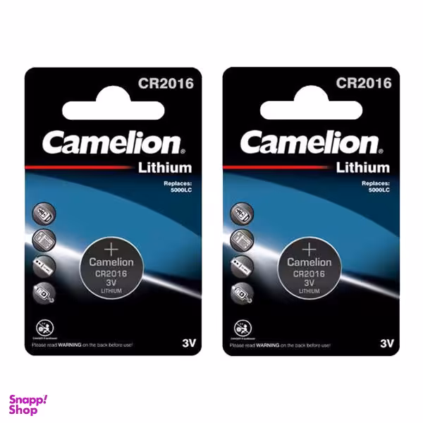 باتری سکه ای کملیون مدل CR2016 بسته 2 عددی