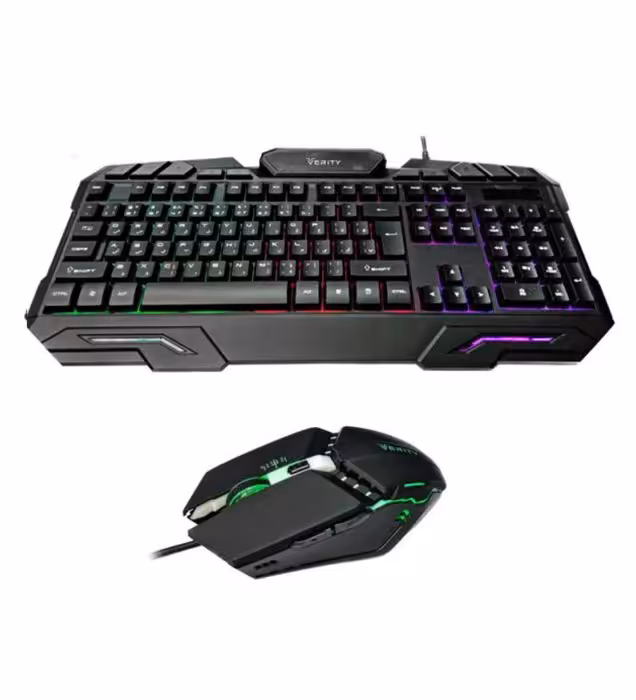 کیبورد و ماوس گیمینگ با سیم وریتی مدل V-KB6126GCW
