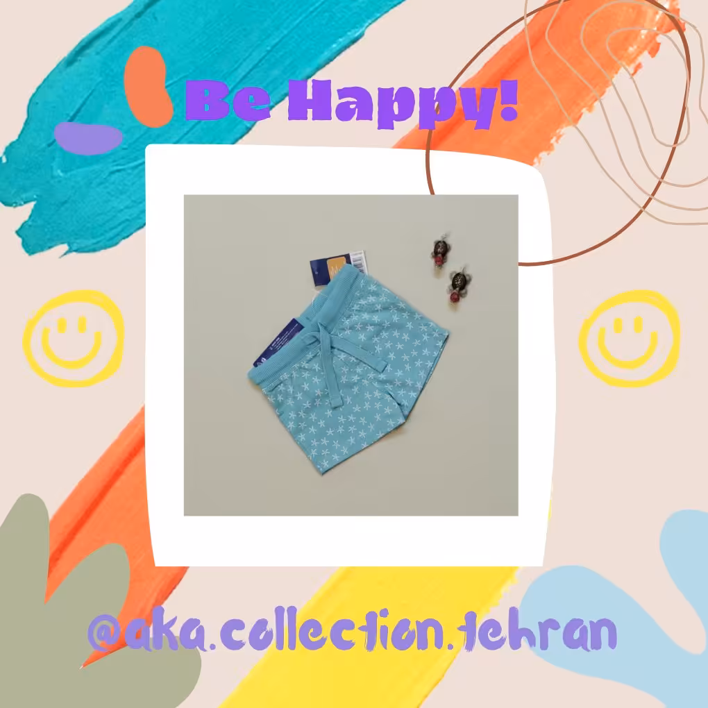 شورتک دخترانه جنس نخ پنبه برند لوپیلو آلمان مناسب سن 2 تا 6 ماه