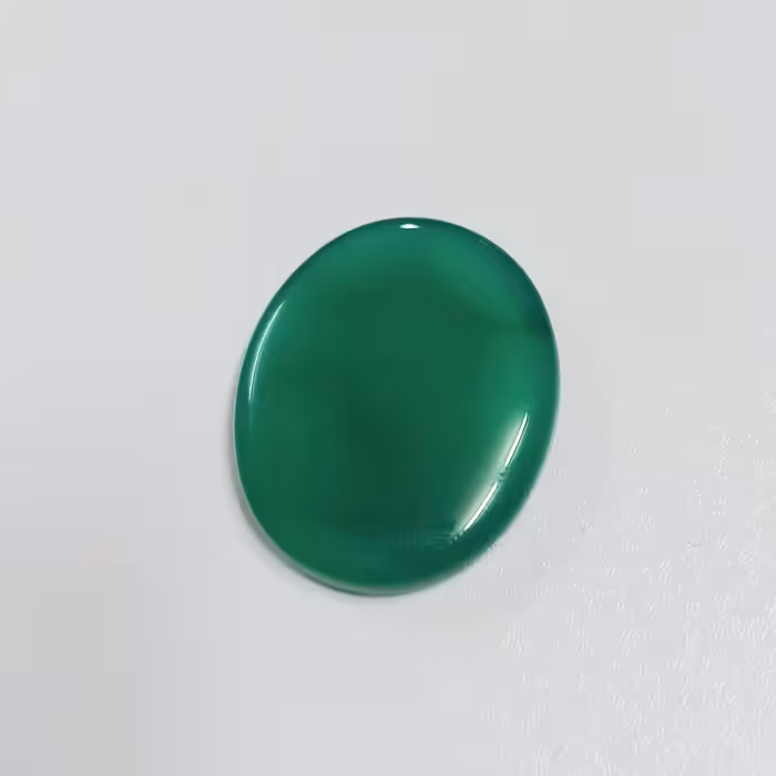 نگین سنگ عقیق سبز  حبابی تراش دست کد137