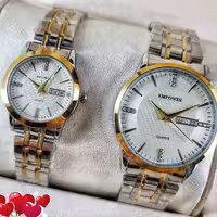 ست ساعت مردانه و زنانه امپاور با تاریخ و روزشمار با رنگبندی متنوع(قیمت ست)