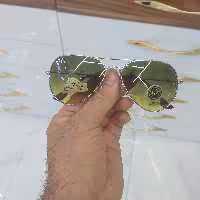 عینک آفتابی خلبانی مردانه و زنانه مارک ریبن شیشه یووی 400 استاندارد کیفیت بالا(رنگ سبز هایلایت )