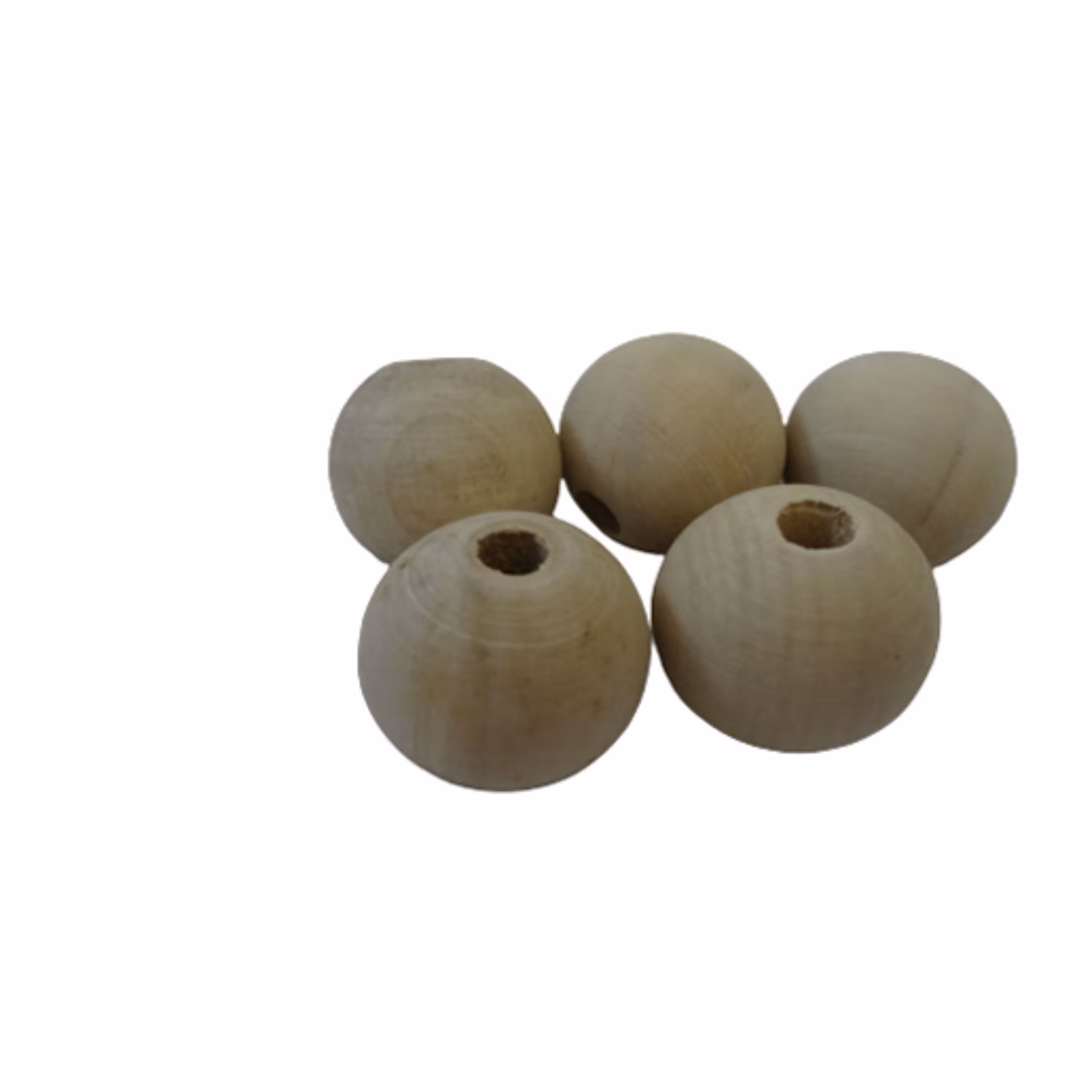 مهره چوبی  دایره ای2.5 سانتی 5 عددی