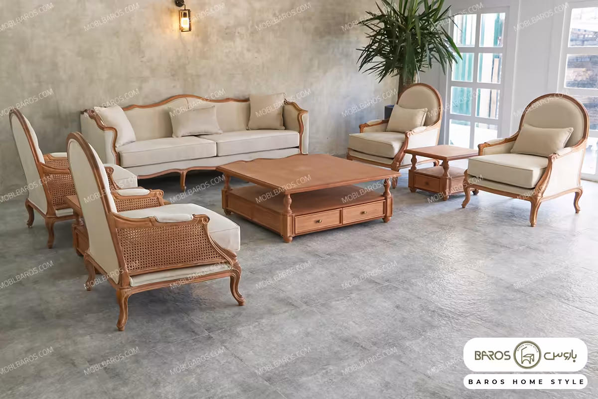 مبل نئوکلاسیک ابزاری و تک نفره روما