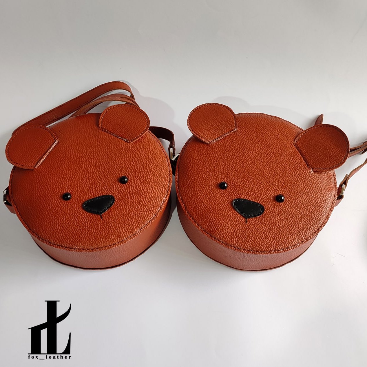 کیف خرسی قهوه ای کودک چرم مصنوعی درجه یک