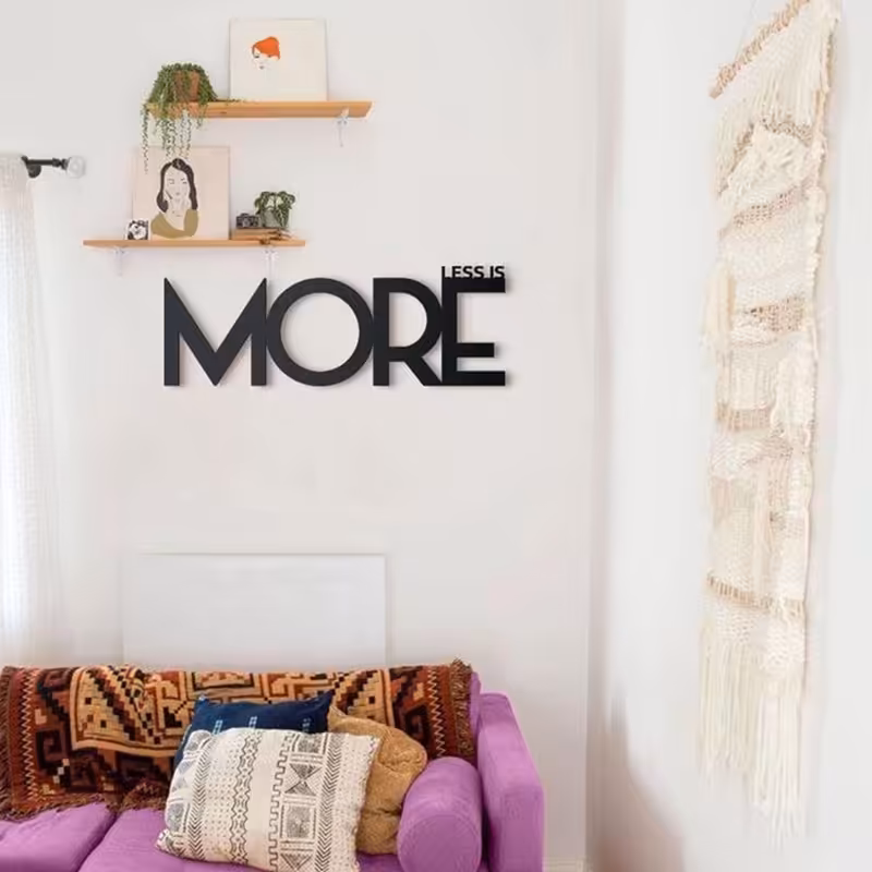 استیکر مدل Less is more کد C76