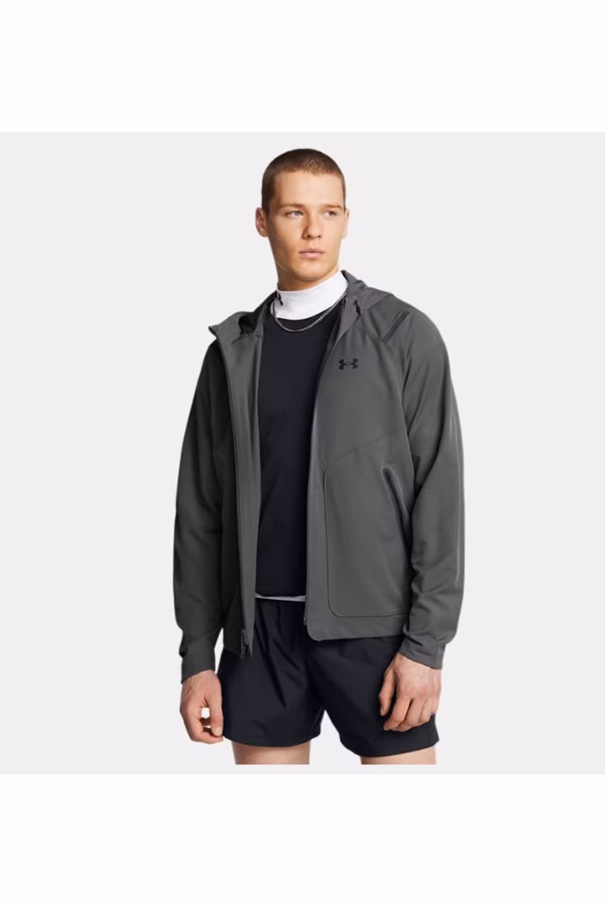 ژاکت ورزشی خاکستری مردانه LC بدون توقف در UA 025 Under Armour