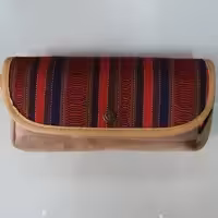 لوازم تحریر - جامدادی اوجا جیر 1833s دو زیپ در جامدادی دکمه ای