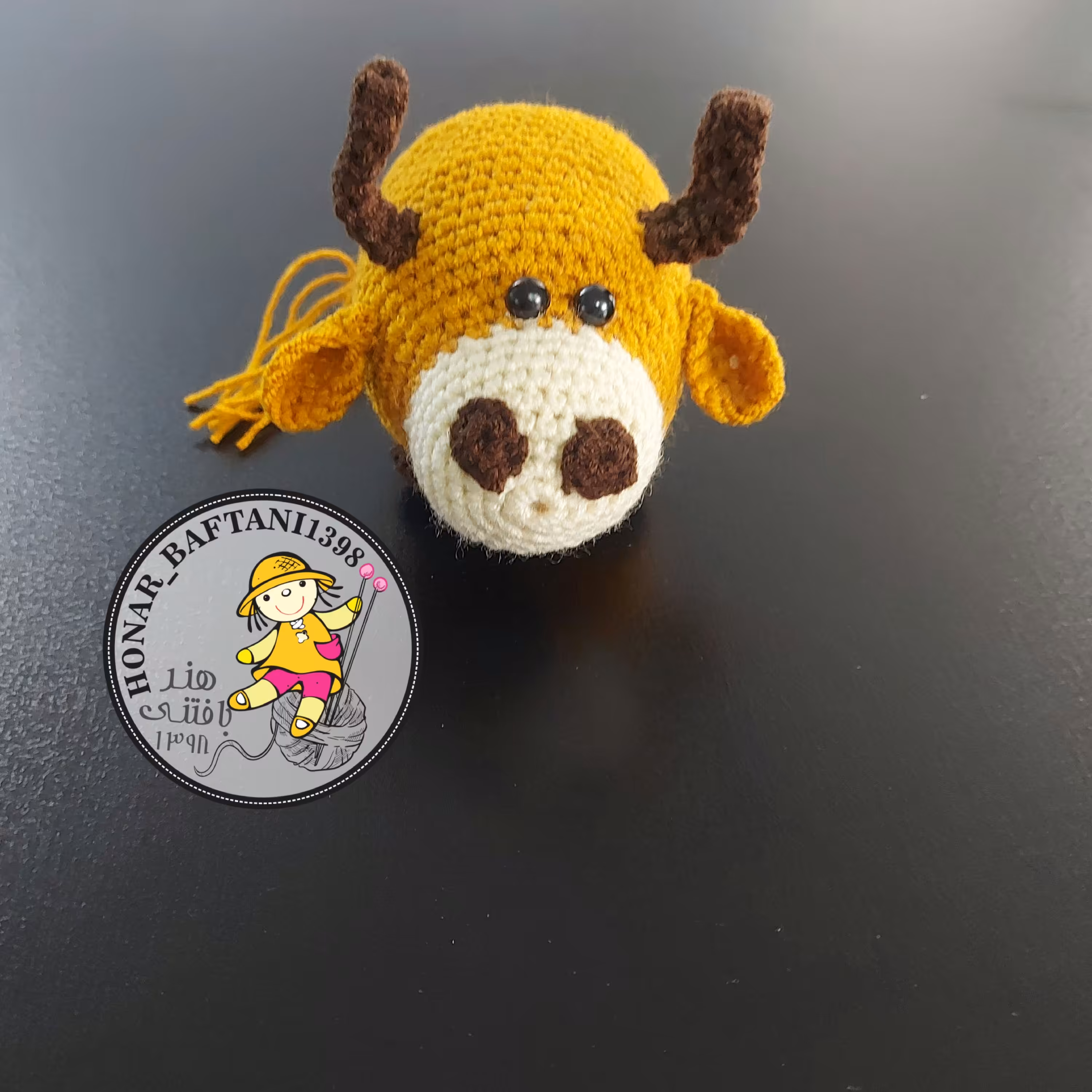 عروسک بافتنی گاو 2