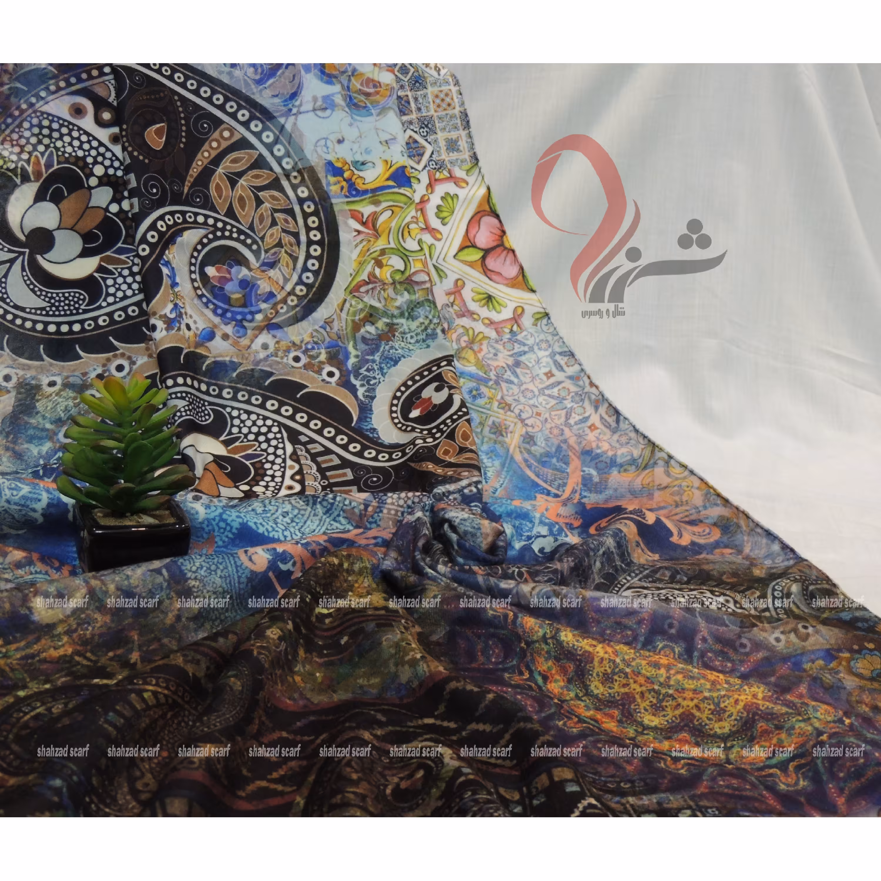 شال موهر طرح سنتی 