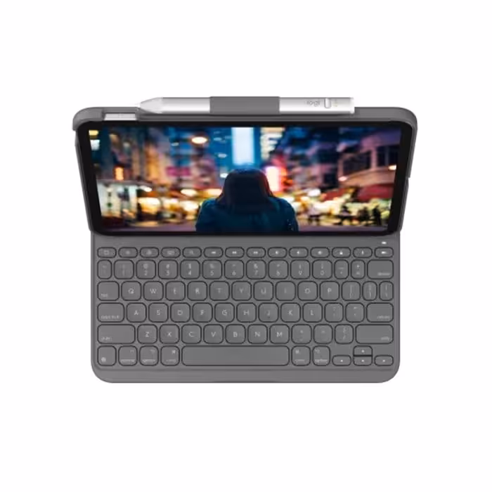 کیف و کیبورد آیپد لاجیتک مدل SLIM FOLIO