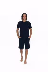 ست پیژامه آبی مردانه پایه چوگان ASSN. مجموعه لباس خواب با طرح 3 BCP1. U.S. Polo Assn.