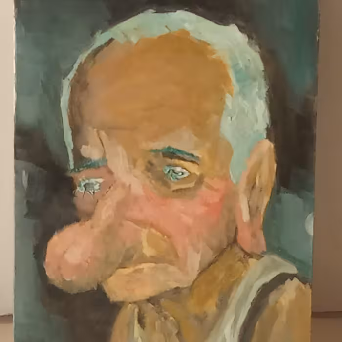 تابلو رنگ روغن با طرح کاریکاتور سایز A4