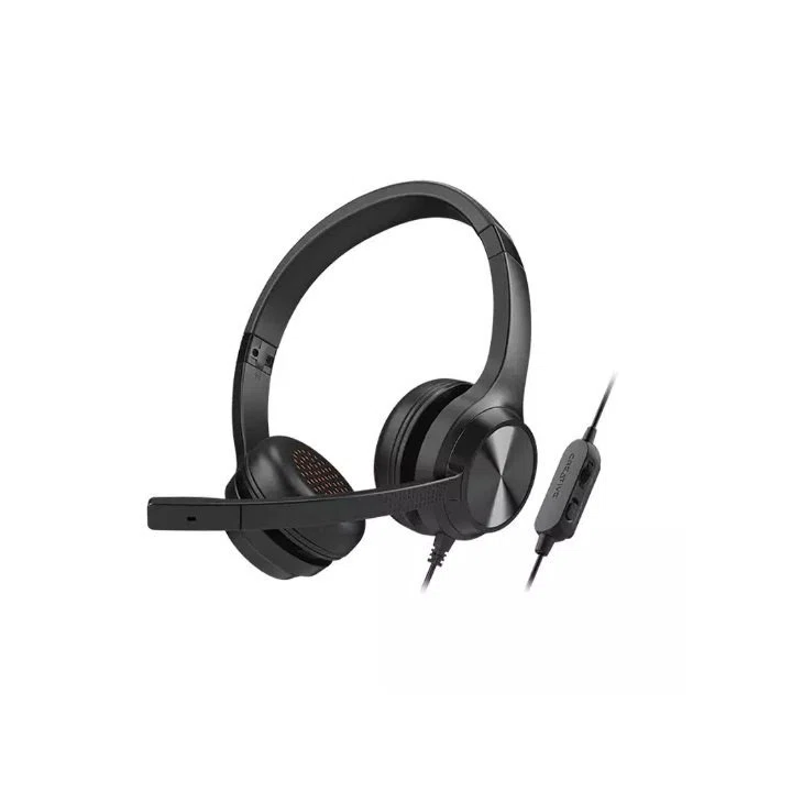 خرید و قیمت هدست با سیم کریتیو مدل Creative Chat WFH Headset 3.5mm Chat WFH
