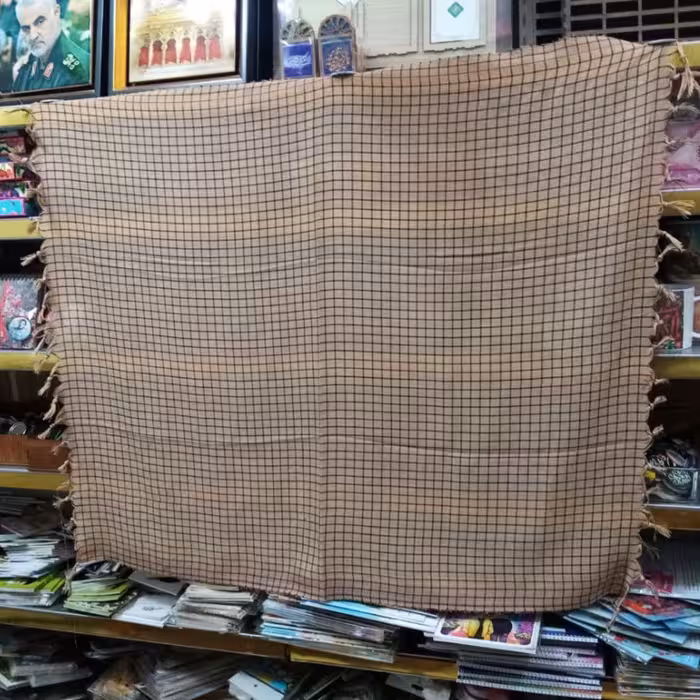 چفیه خاکی نخی 