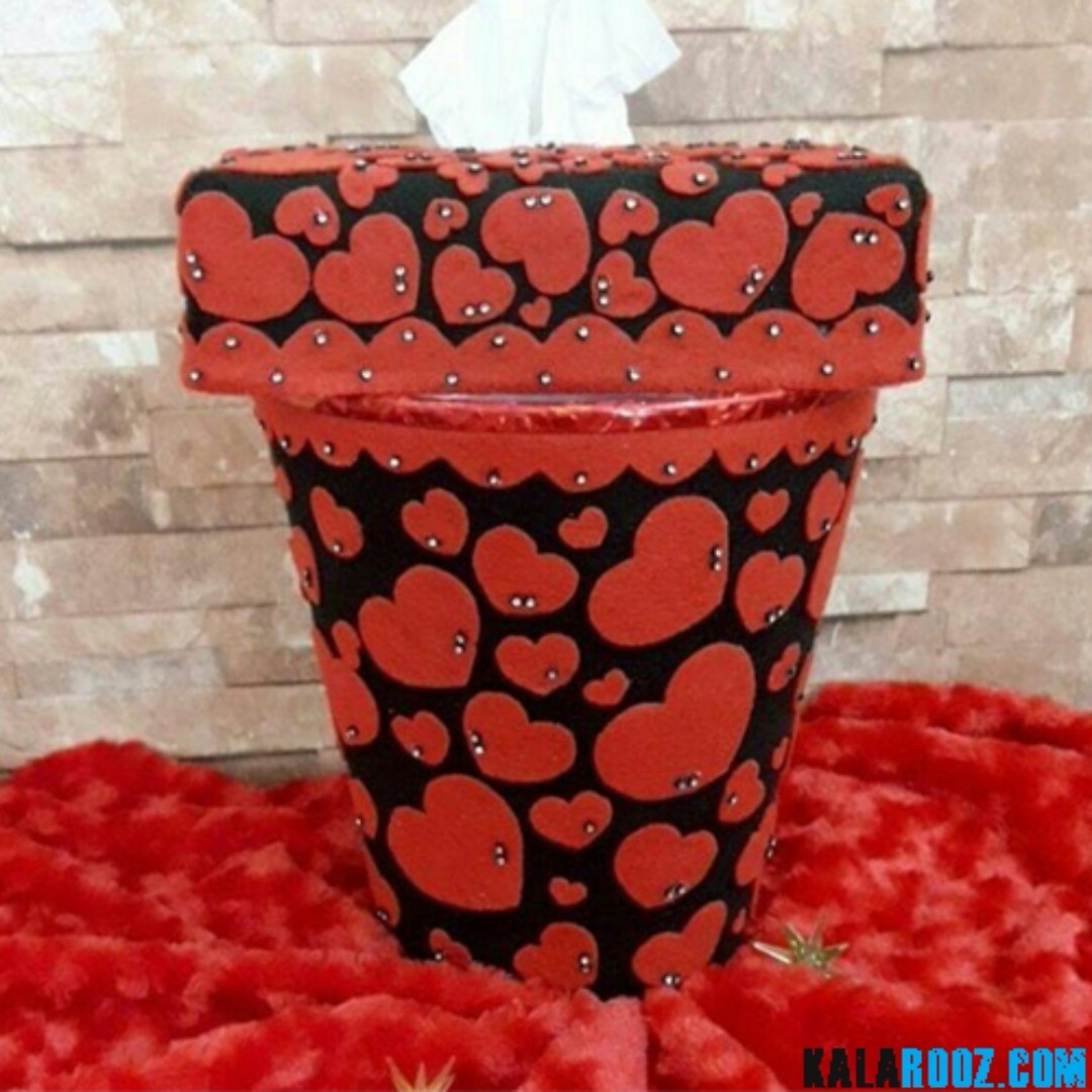 ست جادستمالی و سطل اشغال نمدی
