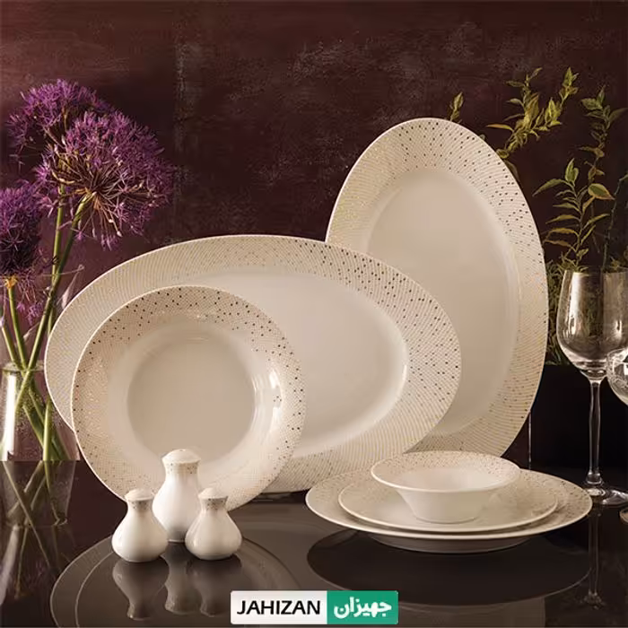 سرویس چینی زرین 35پارچه سان رایز سری شهرزاد