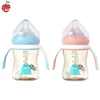 شیشه شیر طلقی دسته دار 180 میل با نی 360 درجه رووکو Rovco