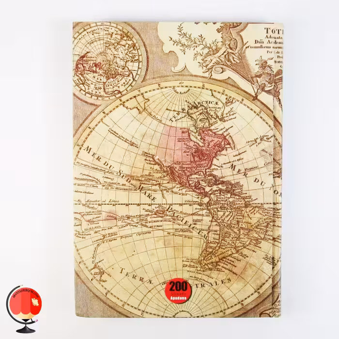 دفتر مشق 200 برگ طرح نقشه جلد سخت آپادانا