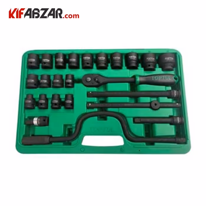 جعبه بکس فشارقوی 1/2 اینچ 24 پارچه تاپ تول مدل GDAI2401