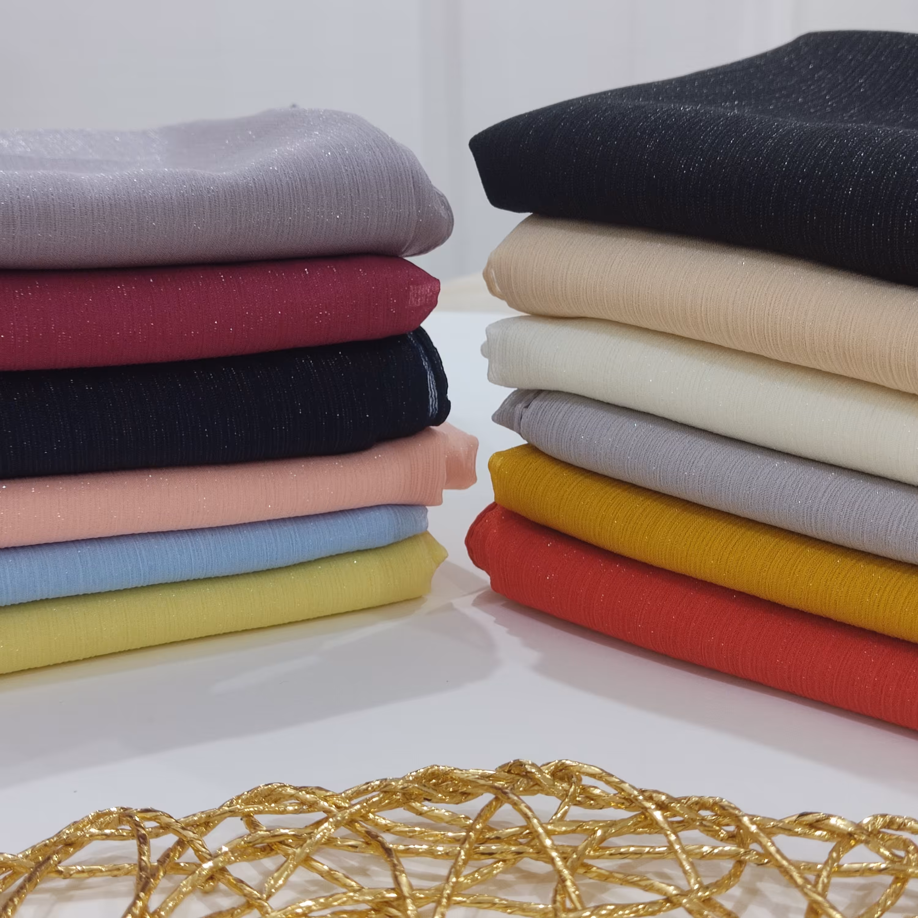 حریر کریشه لمه دار منگوله دار