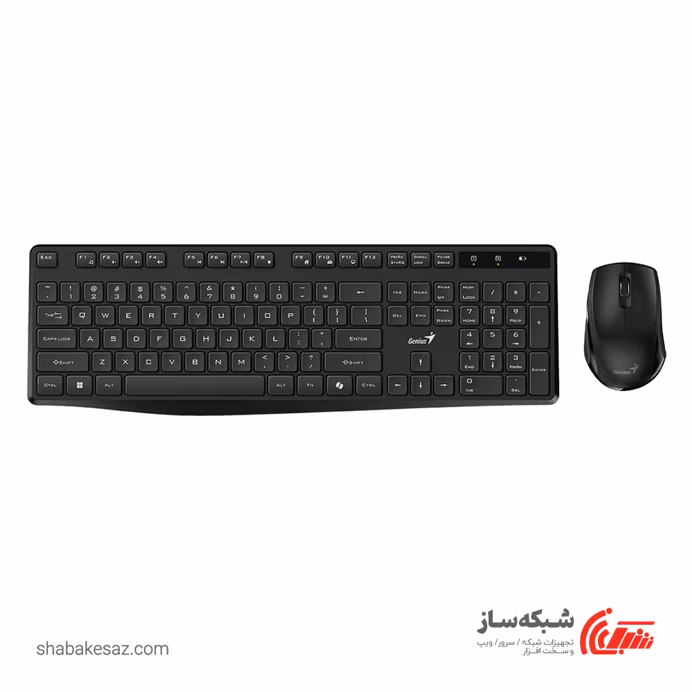 قیمت و خرید کیبورد و ماوس بی سیم جنیوس Genius KM-8206S - شبکه ساز