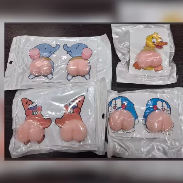 فیجت ژله ای پشت گوشی در 4 طرح ( جفت )