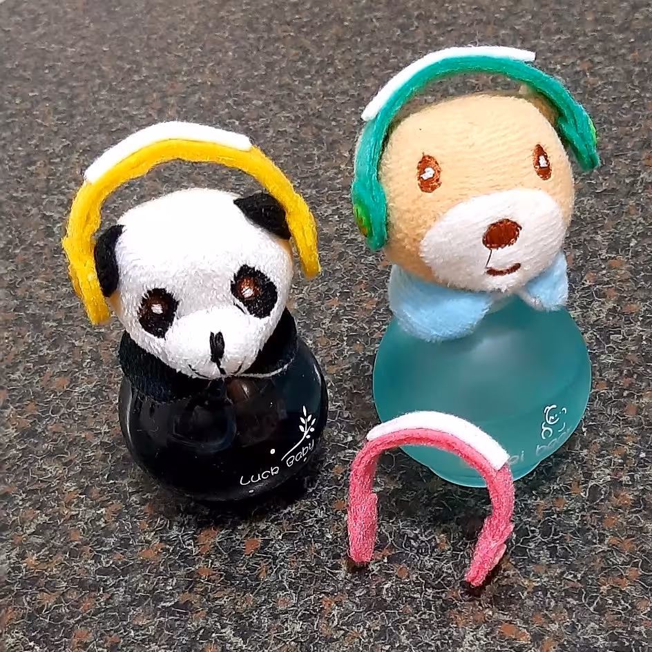 دکوری نمدی هدفون جوجه نمدی کوچک