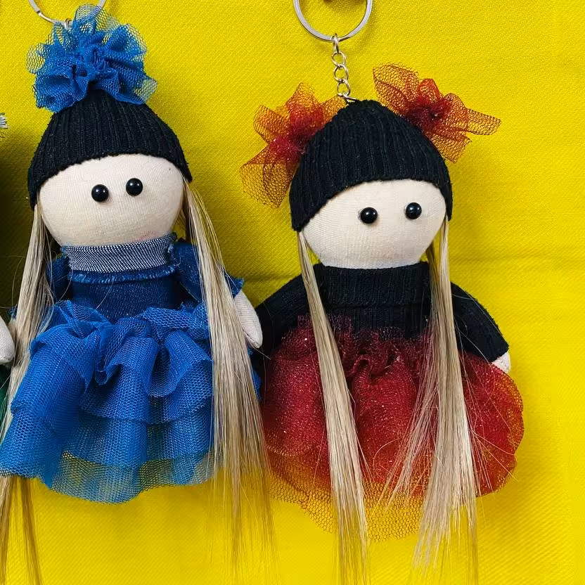  عروسک روسی جاسوییچی 13 سانتی رنگ پارچه به انتخاب مشتری 