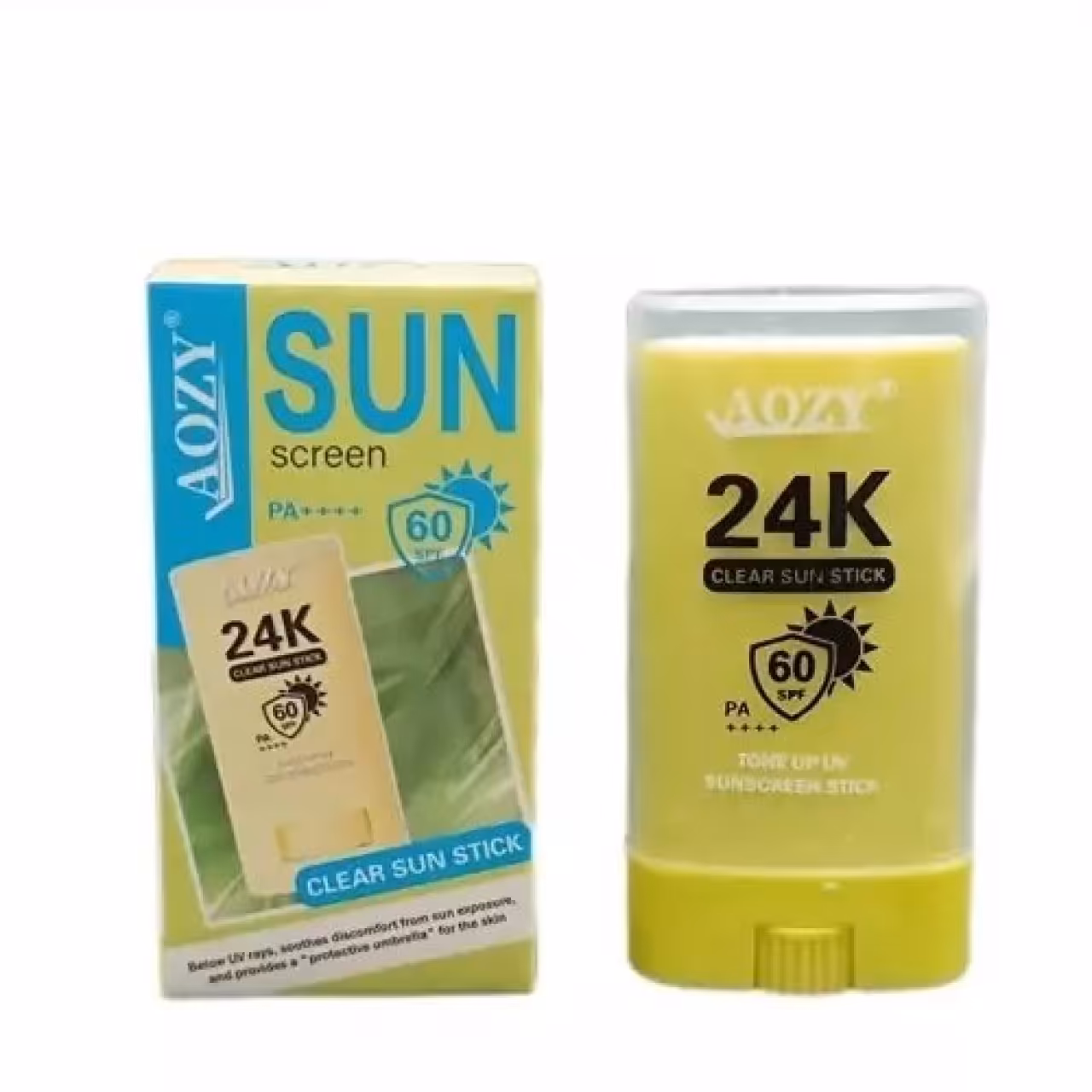 ضد آفتاب استیکی آزی مدل برگ لیمو SPF 60 وزن 15 گرم