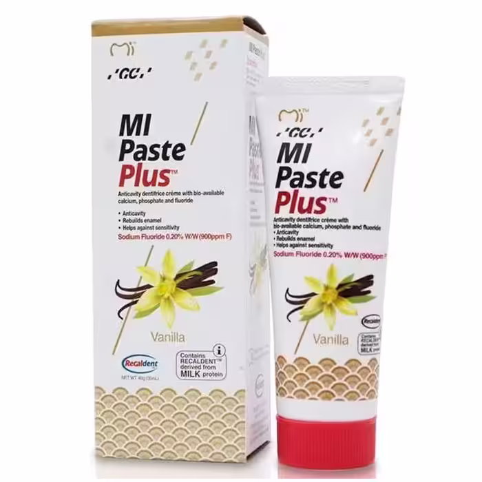 ماسک ضد پوسیدگی دندان با طعم وانیل GC MI Paste Plus