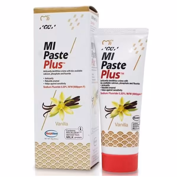 ماسک ضد پوسیدگی دندان با طعم وانیل GC MI Paste Plus