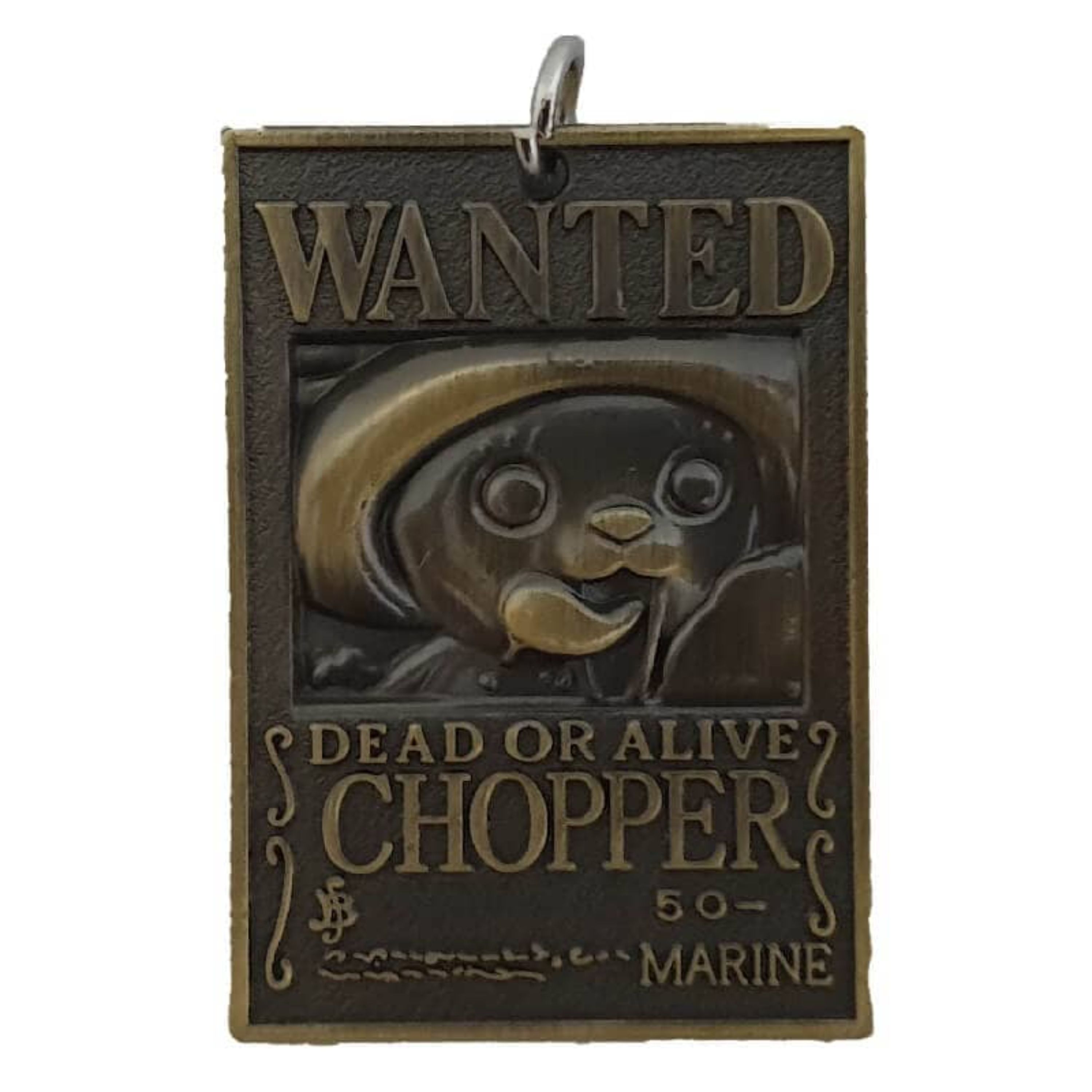 آویز پلاک طرح چاپر Chopper از انیمه وان پیس One Piece دو رو طرح دار
