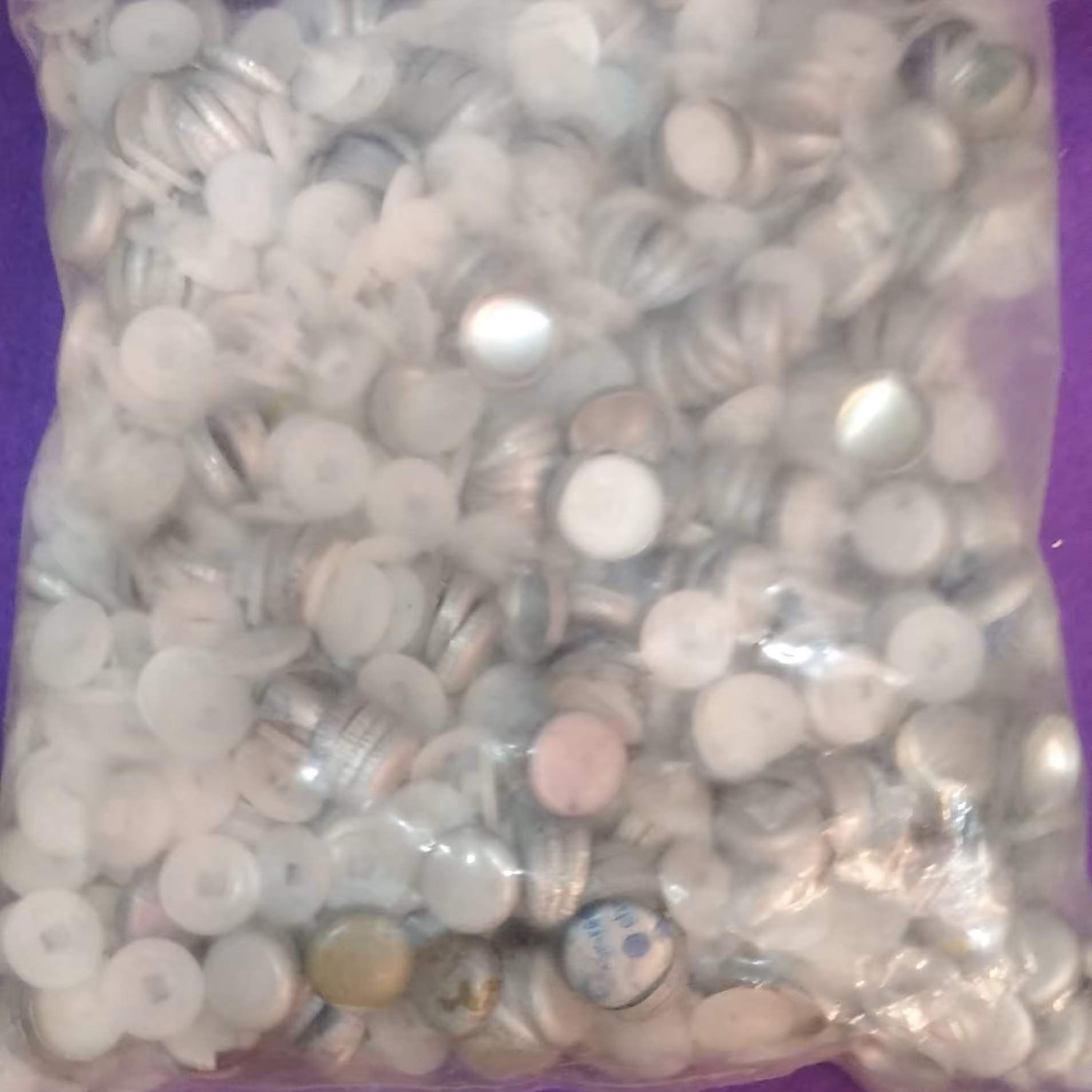 پوکه دگمه سایز 22 یک بسته 50 عددی