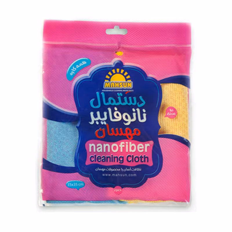 دستمال نظافت مهسان مدل نانو فایبر بسته 2 عددی
