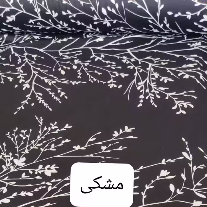 پارچه ملحفه نخ پلی استر طرح شاخه 1 با عرض 240 سانتی متر