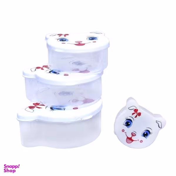 ظرف نگهدارنده مدل سگ مجموعه 4 عددی