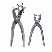 انبر پانچ چرم ویسکینگ مدل dk-010 مجموعه 2 عددی (ساخته شده از فولاد)