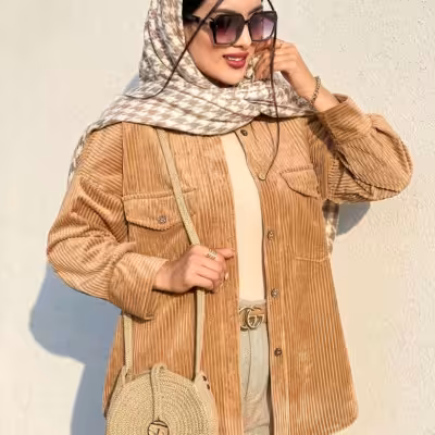 مانتو اسپرت زنانه مخمل حوله ای مدل شادان