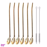 قاشق شربت خوری نی دار مدل spl کد 1