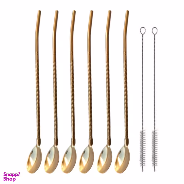 قاشق شربت خوری نی دار مدل spl کد 1