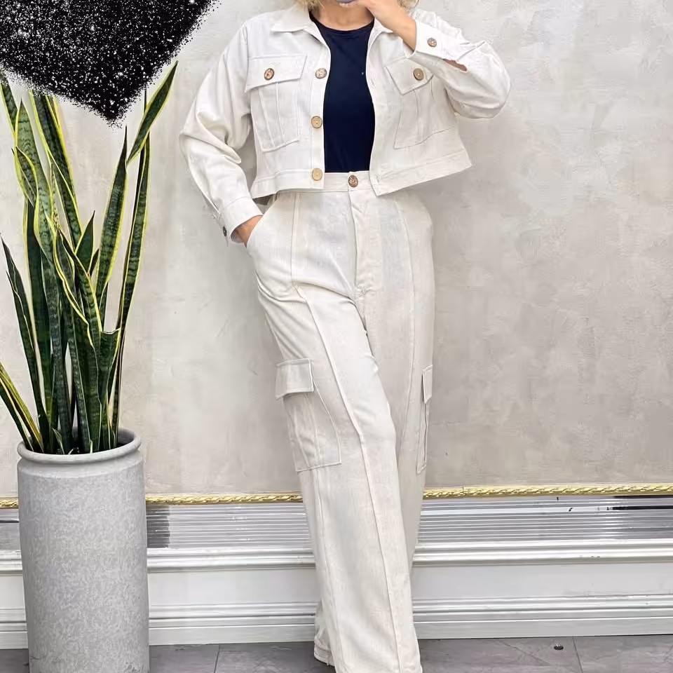 ست کت کوتاه و شلوار 