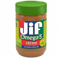 کره بادام زمینی جیف مدل omega3اورجینال 454 گرم 