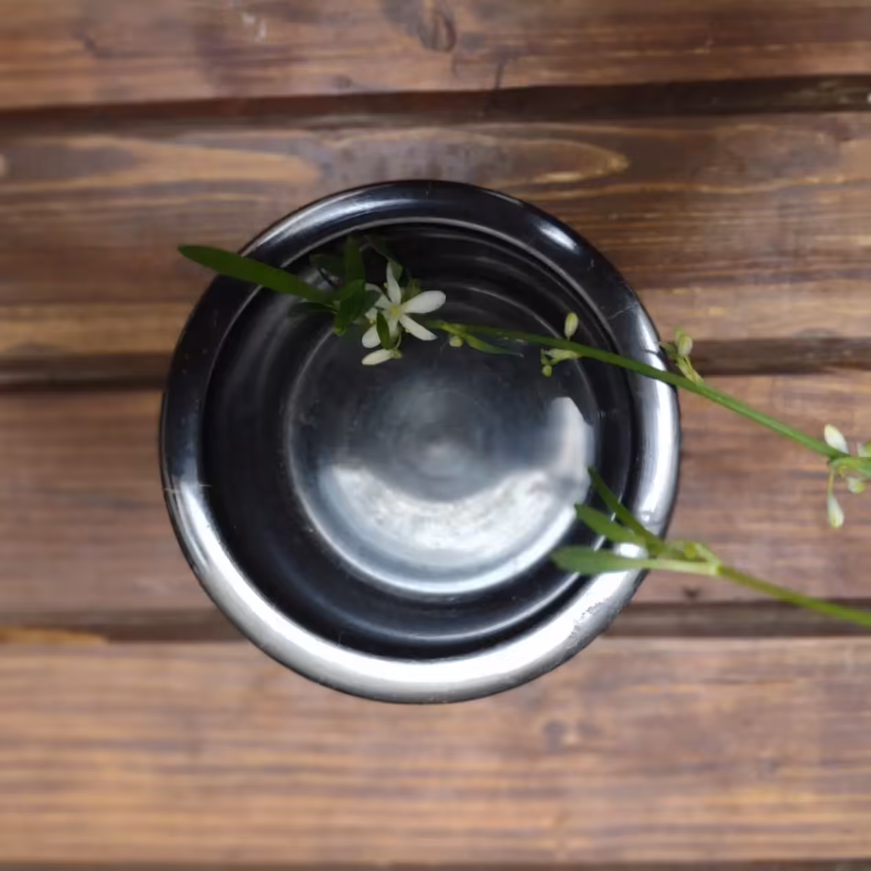 پیاله سنگی لبه دار 10 سانتی