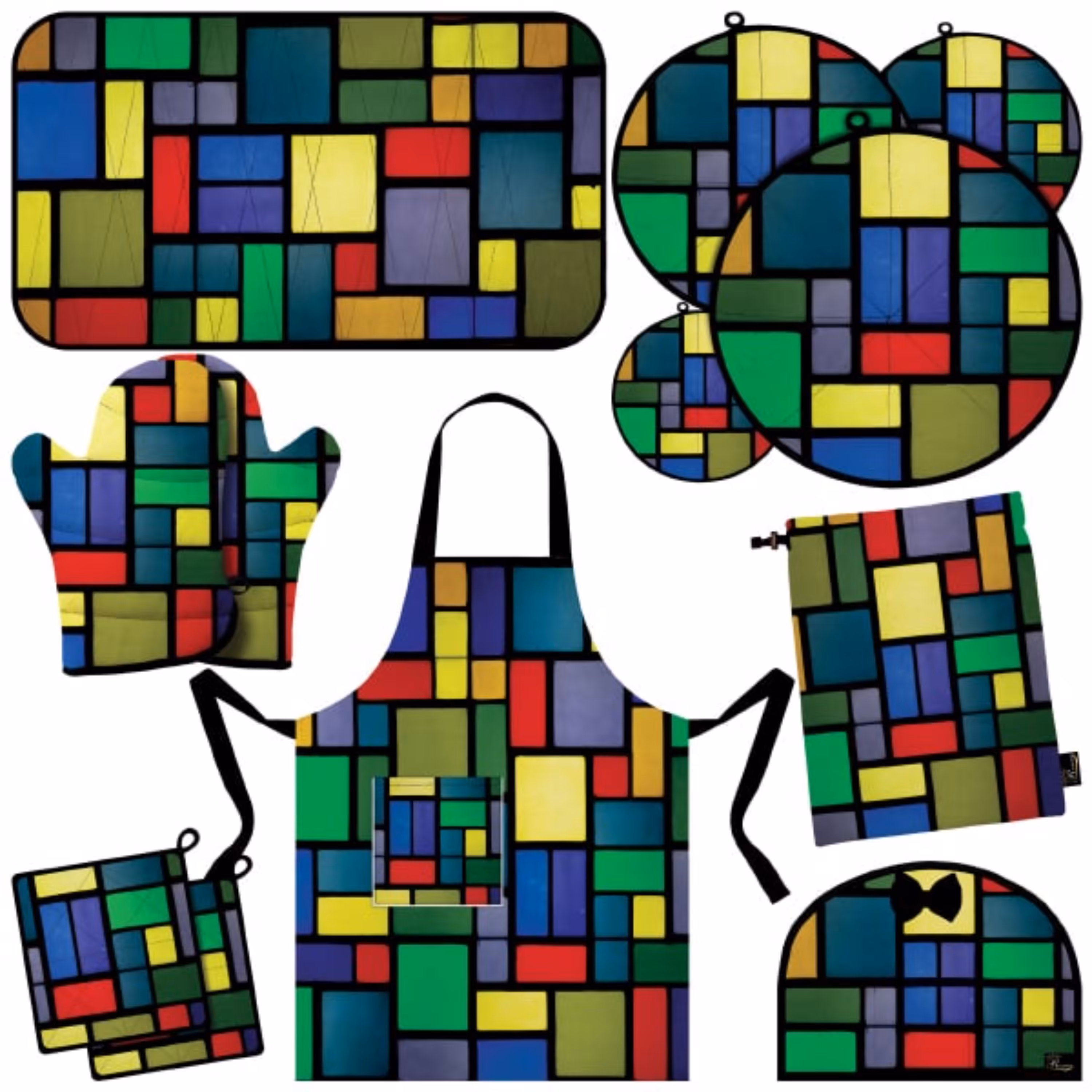 سرویس آشپزخانه 13 تکه کامل مخمل مخصوص جهیزیه مدل S1-148 شرکت رنس