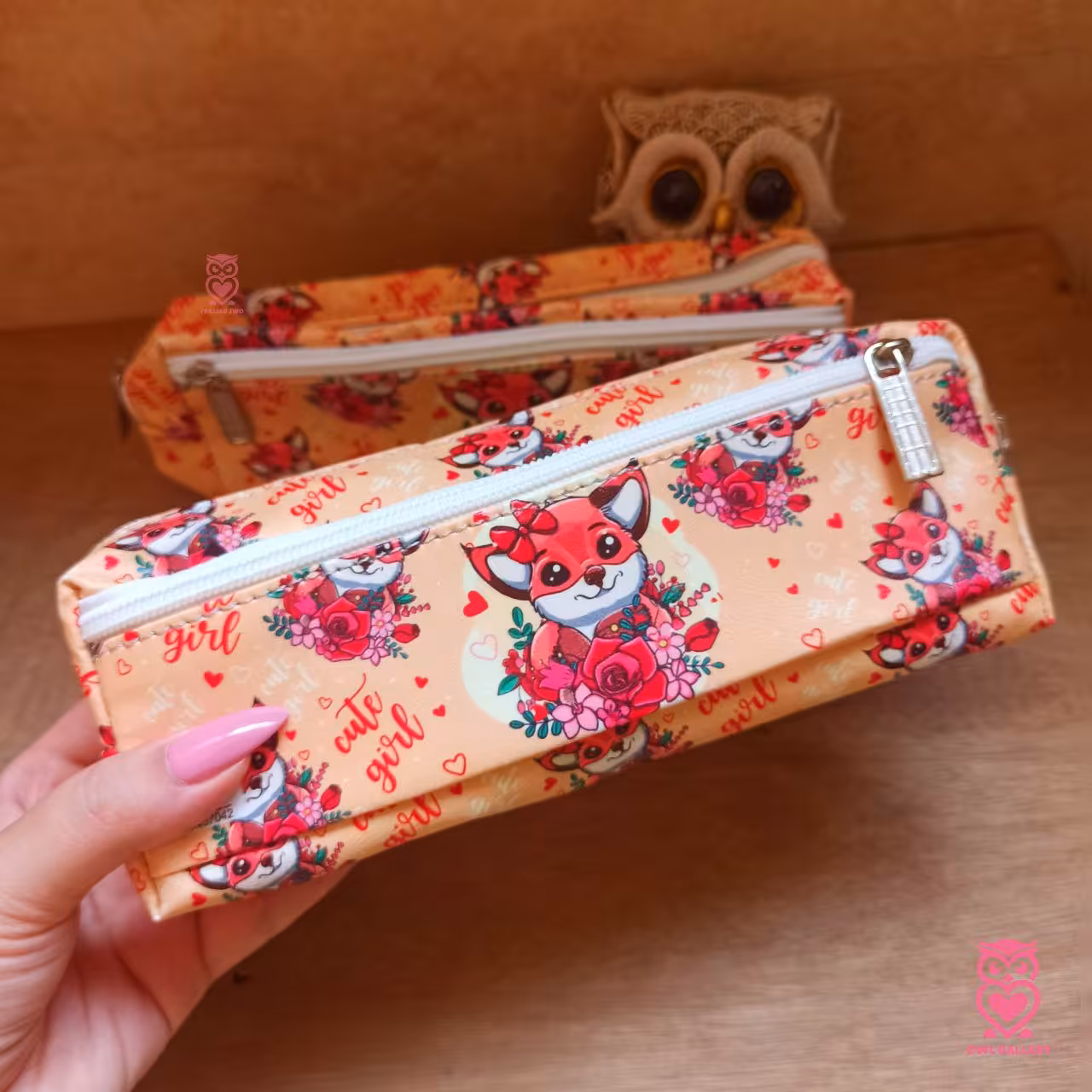 جامدادی سه زیپ طرح روباه